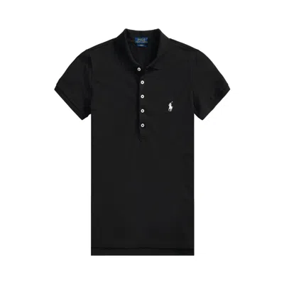 Pre-owned Polo Ralph Lauren Julie Slim Short-sleeve Polo Shirt 'indigo Blue' | Women's Size S