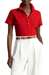 Polo Ralph Lauren Slim Fit Stretch Polo Shirt In Red/navy