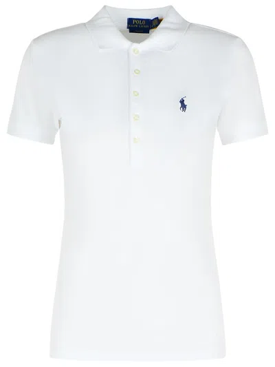 Polo Ralph Lauren 'julie' White Cotton Polo Shirt