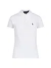 Polo Ralph Lauren 'julie' White Polo Shirt With Classic Collar And Pony Embroidery On The Front