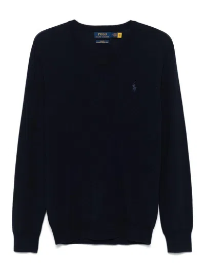 POLO RALPH LAUREN SUÉTER CUELLO REDONDO - AZUL