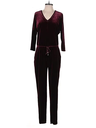 Pre-owned Polo Ralph Lauren Jumpsuit In Burgundy