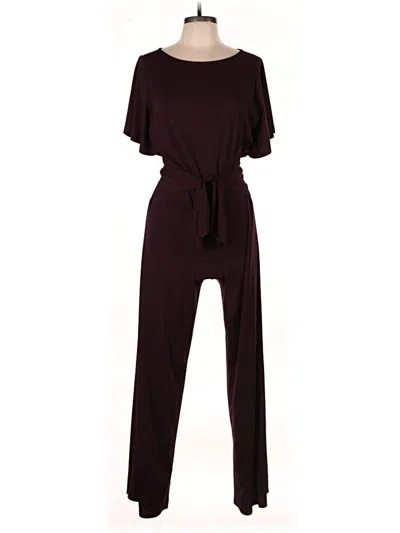 Pre-owned Polo Ralph Lauren Jumpsuit In Burgundy