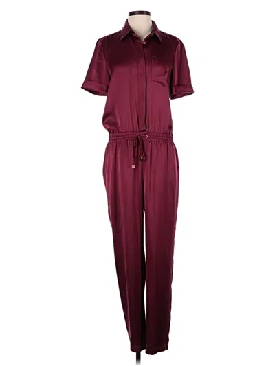 Pre-owned Polo Ralph Lauren Jumpsuit In Burgundy
