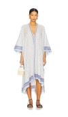 Polo Ralph Lauren Floral Print Cotton Caftan Nightgown In White