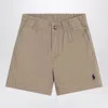 Polo Ralph Lauren Kaki-coloured Cotton Bermuda Shorts In Brown
