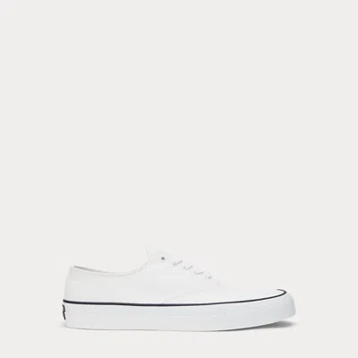 Polo Ralph Lauren Keaton Canvas Sneaker In Deckwash White