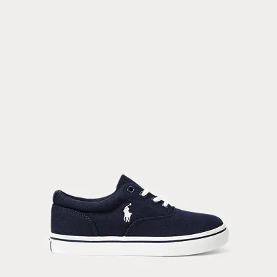 Polo Ralph Lauren Kids' Keaton Canvas Sneaker In Navy