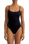Polo Ralph Lauren Kennedy Low Back One-piece Swimsuit In Black