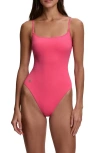 Polo Ralph Lauren Kennedy Low Back One-piece Swimsuit In Pink