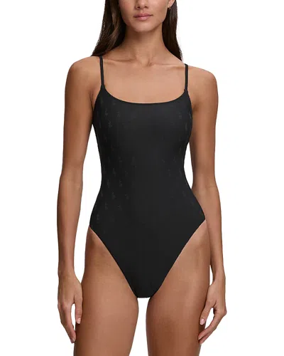Polo Ralph Lauren Kennedy One Piece Swimsuit In Black