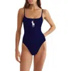Polo Ralph Lauren Big Pony One-piece Swimsuit In Navy