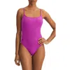 Polo Ralph Lauren Kennedy One-piece Swimsuit In Purple