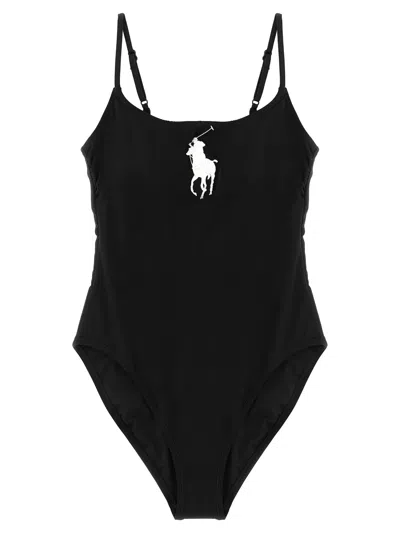 Polo Ralph Lauren 'kennedy' One-piece Swimsuit In Black