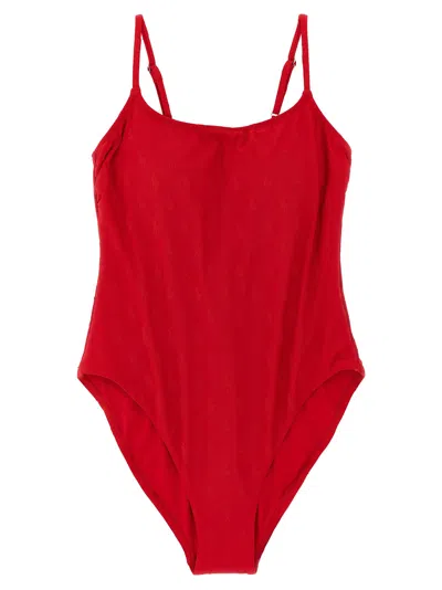 Polo Ralph Lauren Kennedy One-piece Swimsuit In Red