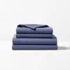 Polo Ralph Lauren Kent Cotton-linen Sheet Set In Navy