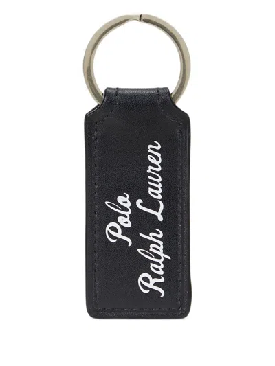 Polo Ralph Lauren Key Ring With Logo In Black