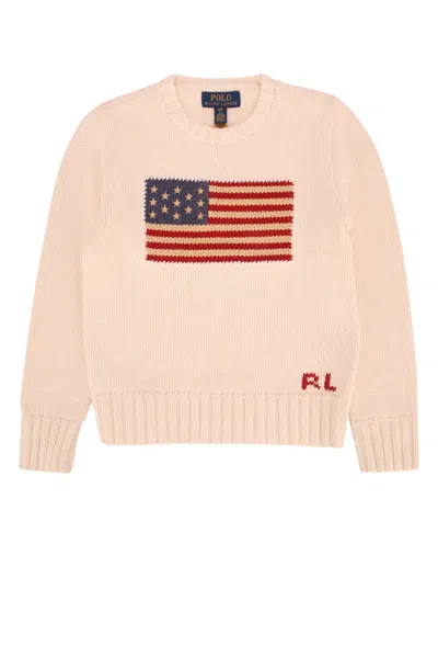 Polo Ralph Lauren Kids 100% Cotton Sweater In Nevis