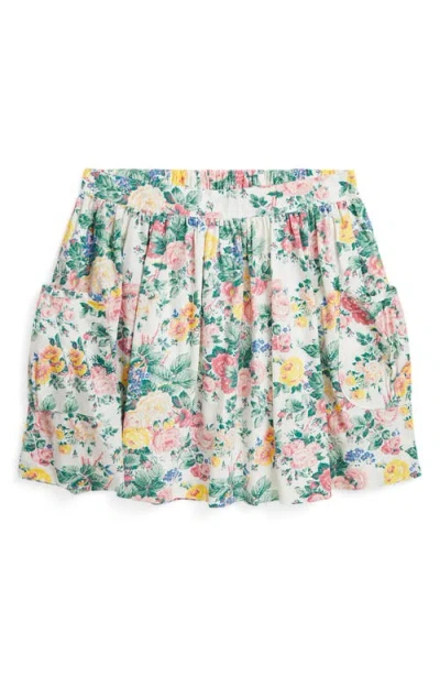 Polo Ralph Lauren Kids' '50s Cotton Poplin Floral Skirt In Portia Floral