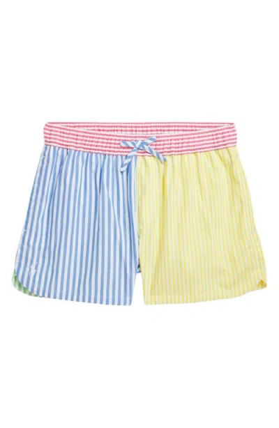 POLO RALPH LAUREN POLO RALPH LAUREN KIDS' '50S STRIPE COLORBLOCK COTTON SHORTS