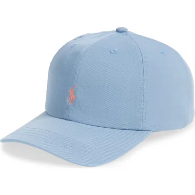 Polo Ralph Lauren Kids' Adjustable Cotton Chino Baseball Cap In Blue