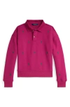 Polo Ralph Lauren Kids' Animated Logo Sweatshirt In Pink