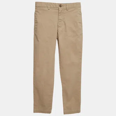 Pre-owned Polo Ralph Lauren Kids Beige Cotton Twill Chinos 6 Yrs In Sand
