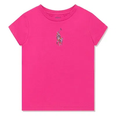 Polo Ralph Lauren Kids Big Pony Cotton Jersey T-shirt In Pink
