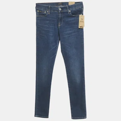 Pre-owned Polo Ralph Lauren Kids Blue Denim Aubrie Pull On Jeans 16yrs/waist 26"