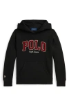 Polo Ralph Lauren Boys 8-20 Long Sleeve Hoodie In Black