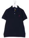 Polo Ralph Lauren Kids Boys Blue Cotton Piquet Polo Shirt In Blu
