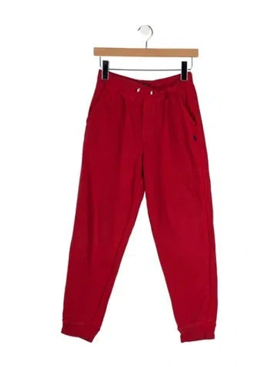 Pre-owned Polo Ralph Lauren Kids Boys' Solid Joggers In Red