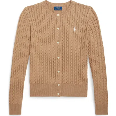 POLO RALPH LAUREN POLO RALPH LAUREN KIDS' CABLE KNIT COTTON CARDIGAN