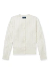 Polo Ralph Lauren Girl's Mini Cable-knit Cardigan In White