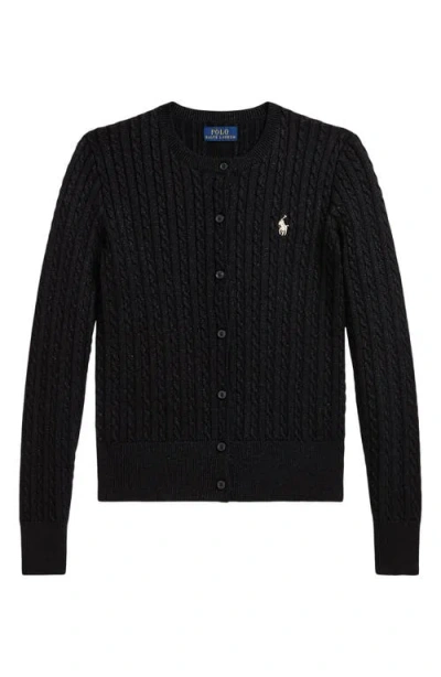 POLO RALPH LAUREN POLO RALPH LAUREN KIDS' CABLE METALLIC CARDIGAN
