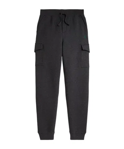 Polo Ralph Lauren Kids' Cargo Closed Hem Fleece Joggers In Black