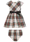 POLO RALPH LAUREN KIDS CHECKED SHELL DRESS AND BLOOMERS SET (6-24 MONTHS)