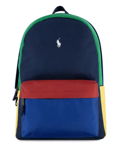 Polo Ralph Lauren Kids Color Backpack In Navy,blue,multi
