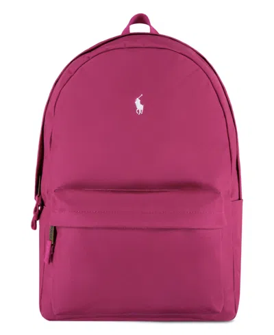 Polo Ralph Lauren Kids Color Backpack In Sport Pink