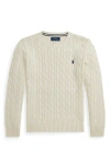 Polo Ralph Lauren Nevis Cable-knit Sweater In Gray