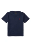 Polo Ralph Lauren Cruise Navy Boys' Polo Pony Short-sleeve Cotton T-shirt In Blue