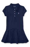 Polo Ralph Lauren Toddler Girls Polo Dress In Blue