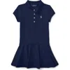 Polo Ralph Lauren Toddler Girls Polo Dress In Blue
