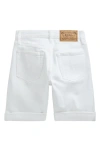Polo Ralph Lauren Kids' Cotton Stretch Denim Shorts In Dell White