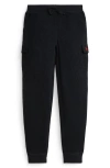 Polo Ralph Lauren Kids' Cotton Waffle Cargo Joggers In Black