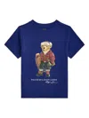 Polo Ralph Lauren Boys' Polo Bear Crewneck Cotton-jersey T-shirt Hol25 Bear Fall Royal Xl In Blue