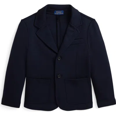 Polo Ralph Lauren Kids' Double Knit Blazer In Black