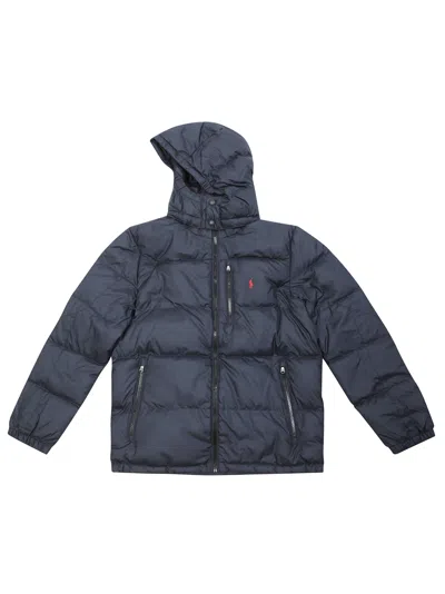 Polo Ralph Lauren Kids Down Bomber Jacket Outerwear In Blue