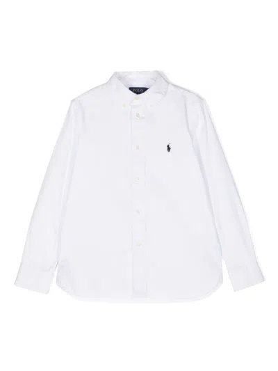 Polo Ralph Lauren Kids Polo With Embroidery In White