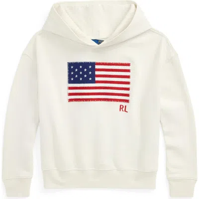 Polo Ralph Lauren Kids' Ralph Lauren Flag-appliqué French Terry Hoodie